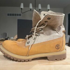 Timberland Tan and Cream Casual Boots